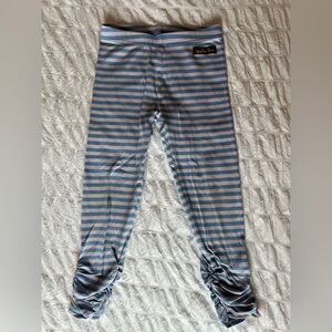 Matilda Jane Be Brave Striped Blue Leggings Button Detail Size 4
